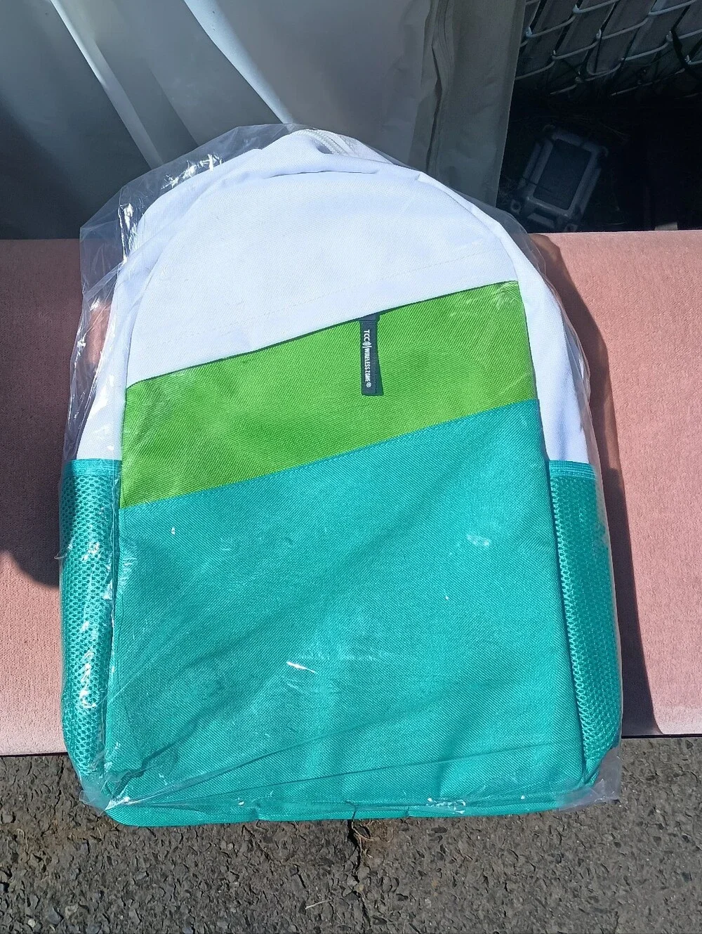 NEW Unbranded White, Green & Teal Kids Backpack